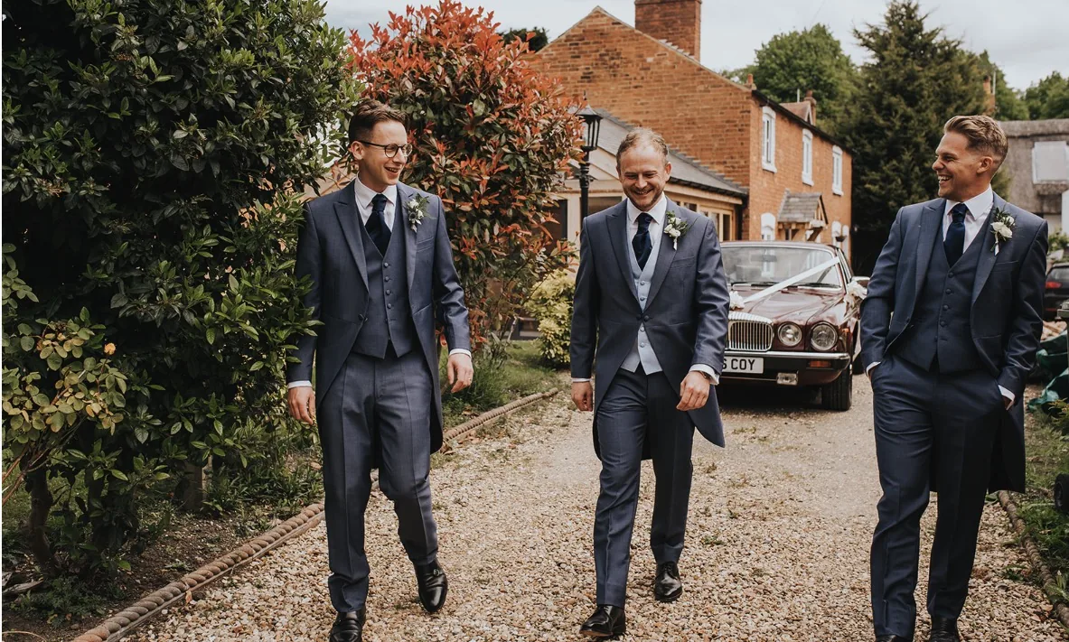 Wedding suits hired from Scotney’s of London Road