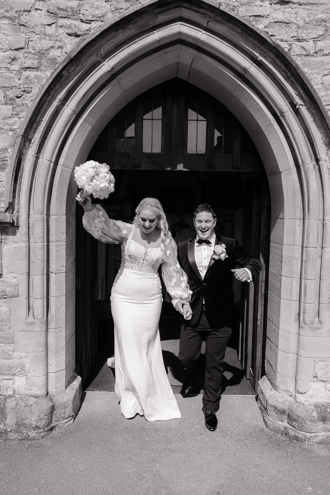 Chloe and Josh — wedding suits hired from Scotney’s of London Road