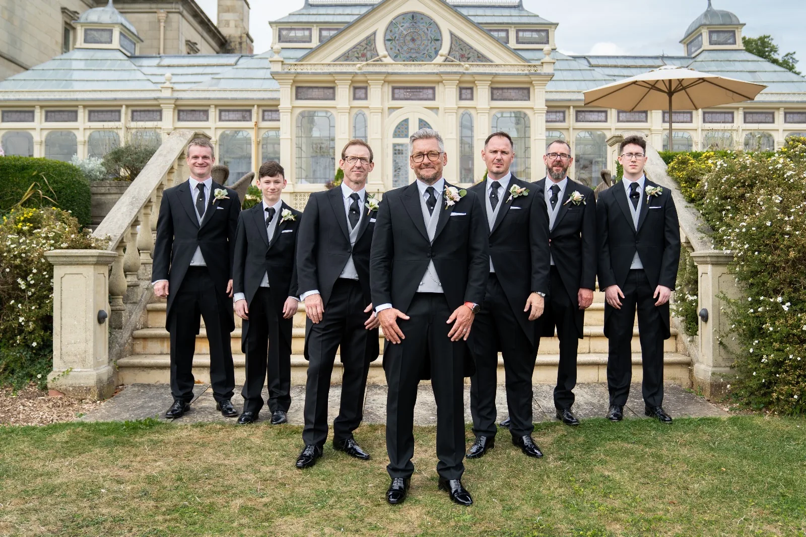 Wedding suits hired from Scotney’s of London Road