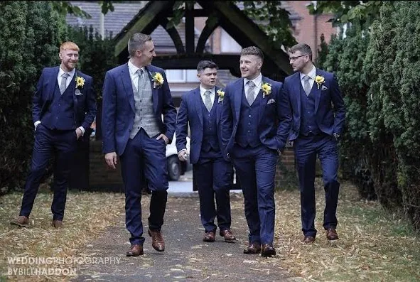 Wedding suits hired from Scotney’s of London Road