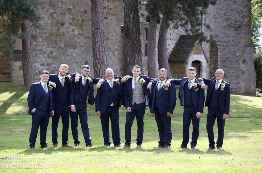 Wedding suits hired from Scotney’s of London Road