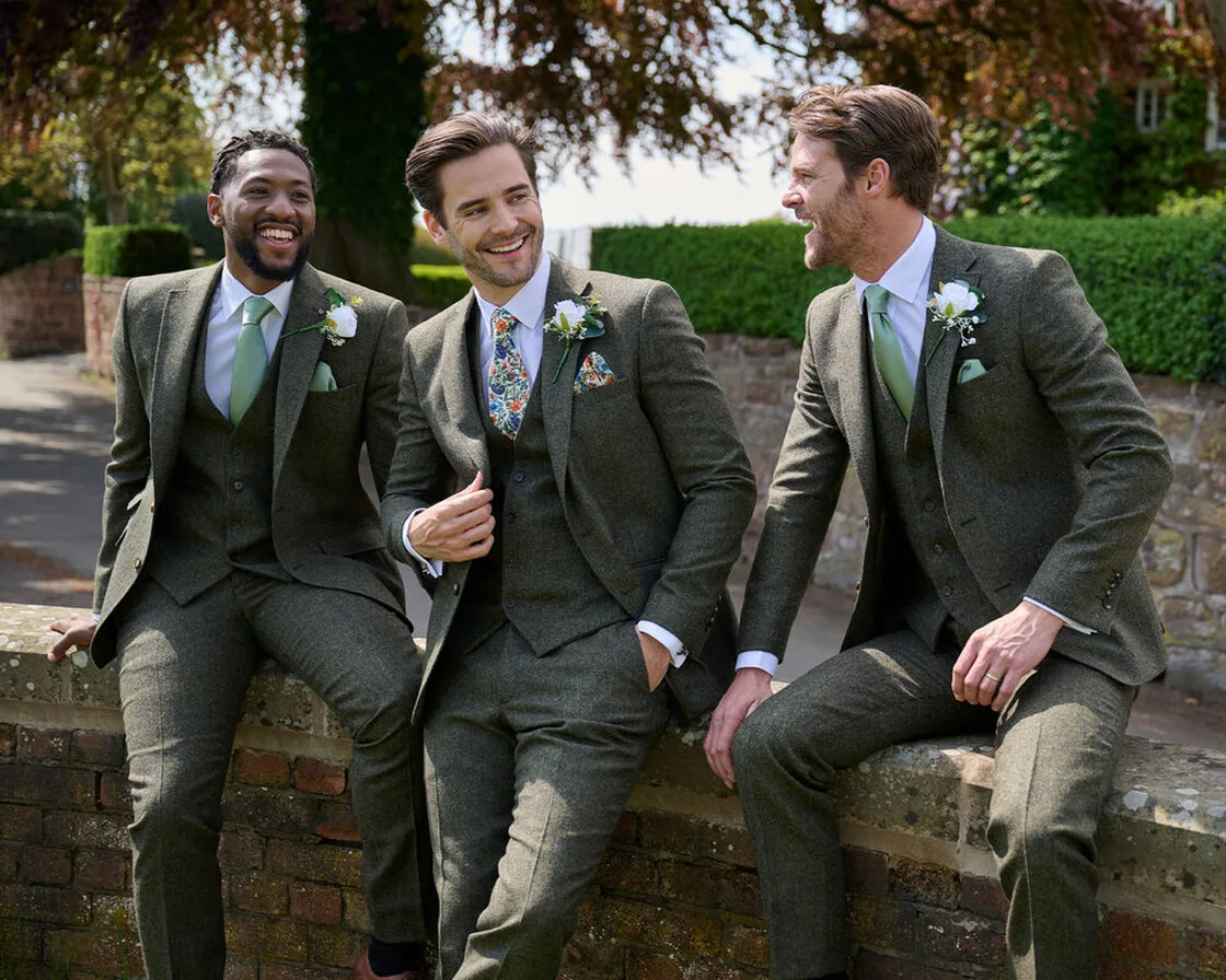 Wedding suits hired from Scotney’s of London Road