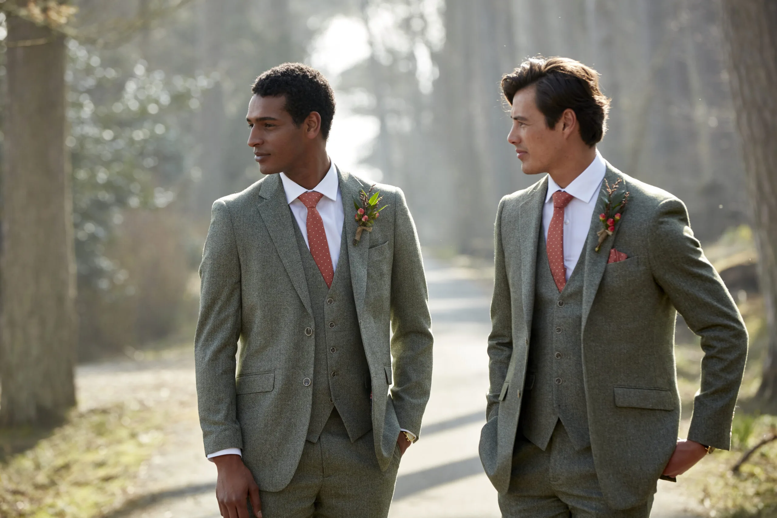 Wedding suits hired from Scotney’s of London Road